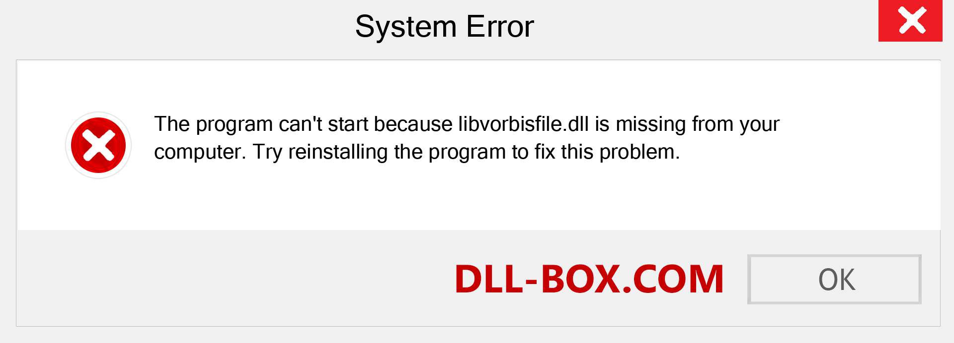  libvorbisfile.dll file is missing?. Download for Windows 7, 8, 10 - Fix  libvorbisfile dll Missing Error on Windows, photos, images